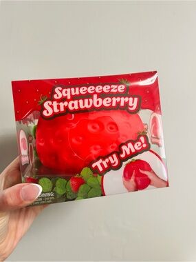 Sunny Days Jumbo Squeeeeze Strawberry Fidget Sensory Toy NWT